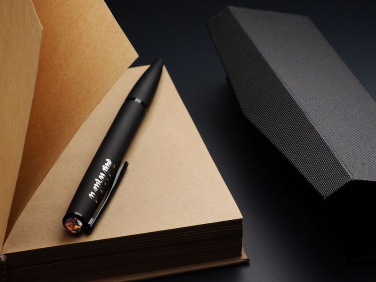 Logo trade promotional merchandise image of: Ball pen with AMBER stone 2070036
