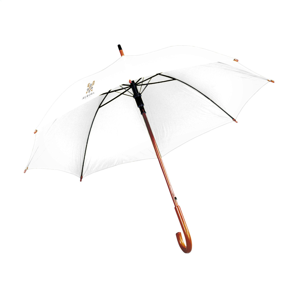 Logo trade corporate gifts image of: FirstClass RCS RPET umbrella 23 inch