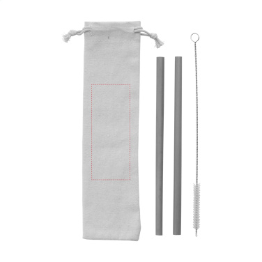 Logotrade promotional merchandise picture of: ECO Bamboe Straw Set bamboo straws