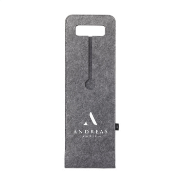 Logo trade promotional products image of: Wine Bag-to-Give GRS RPET