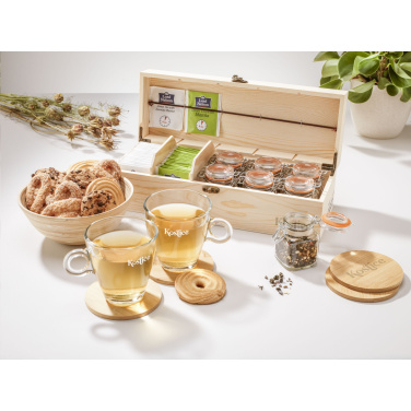 Logotrade promotional items photo of: Bamboo Coaster Set