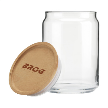 Logotrade advertising products photo of: Wood Jar Storage