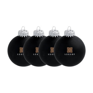 Logo trade promotional merchandise image of: Christmas Bauble Ø 6 cm - set of 4 - Made in Europe