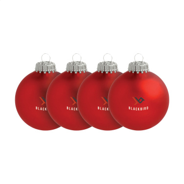 Logotrade corporate gift picture of: Christmas Bauble Ø 6 cm - set of 4 - Made in Europe