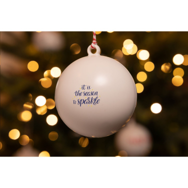 Logo trade promotional giveaways picture of: Christmas Bauble Ø 7 cm Recycled PP - Made in Europe
