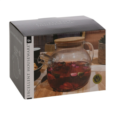 Logo trade corporate gifts picture of: Teatime Glass Teapot