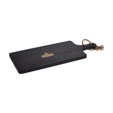 Logo trade corporate gifts image of: Black Board Rubberwood cutting board