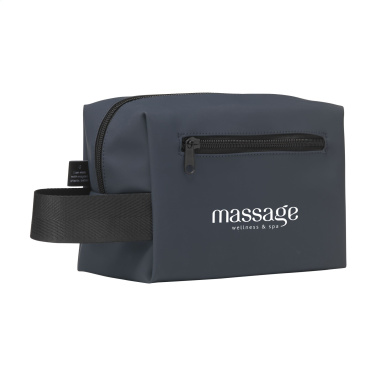 Logo trade promotional merchandise image of: LeLennon RCS Recycled PU Toiletry Bag