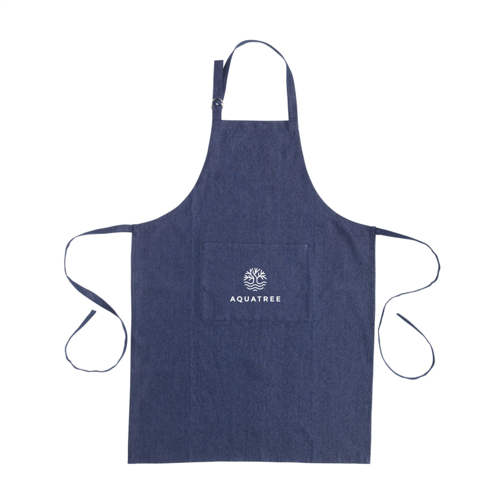 Logo trade promotional products picture of: Apron GRS Recycled Denim (220 g/m²)