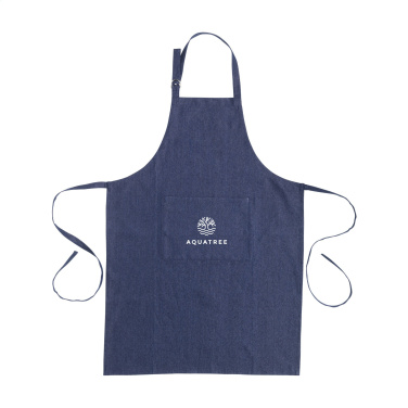 Logotrade promotional giveaway picture of: Apron GRS Recycled Denim (220 g/m²)