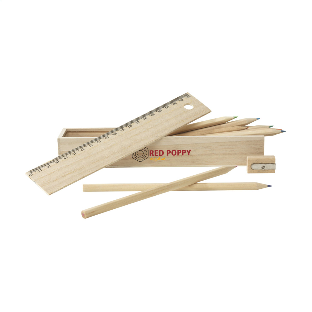 Logo trade promotional gift photo of: LiniBox colouring pencils