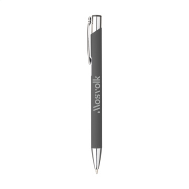 Logotrade promotional gift image of: Ebony Soft Touch pen