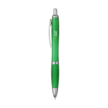 Logo trade promotional item photo of: Athos Solid GRS Recycled ABS pen