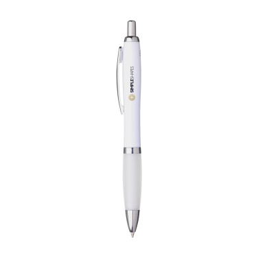 Logotrade promotional items photo of: Athos Trans GRS Recycled ABS pen