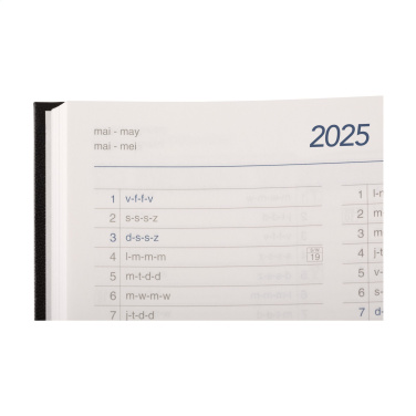 Logo trade promotional giveaways image of: Eurodirect Balacron diary A5 4-languages