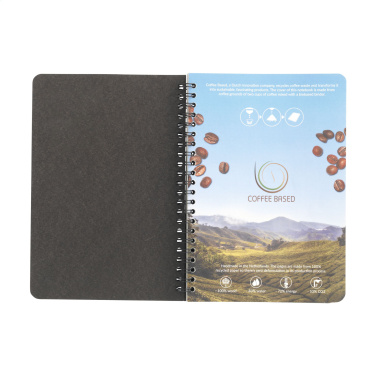 Logotrade promotional giveaway picture of: Coffee Paper Notebook Wire-O A5