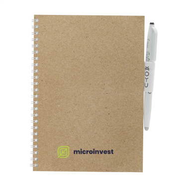 Logo trade promotional gift photo of: MOYU Erasable Stone Paper Notebook CraftCover 18 pages