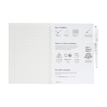 Logo trade promotional items image of: MOYU Erasable Stone Paper Notebook SoftCover 18 pages