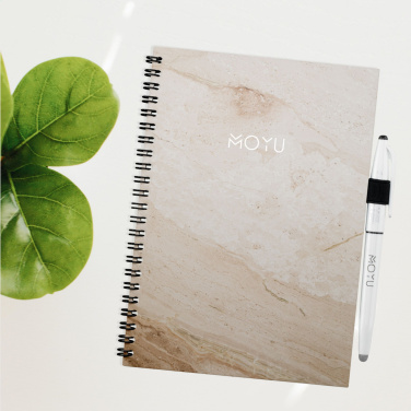 Logotrade promotional giveaway image of: MOYU Erasable Stone Paper Notebook Custom SoftCover