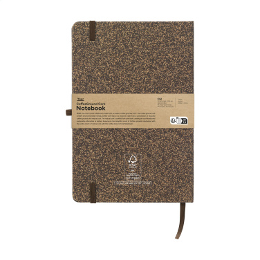 Logotrade promotional item image of: CoffeeGround Cork Paper Notebook A5