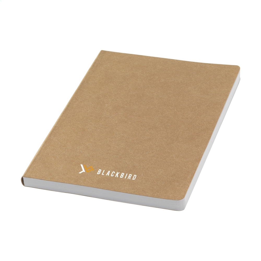 Logo trade promotional item photo of: Paper Notebook GRS Washable Kraft Cover A5