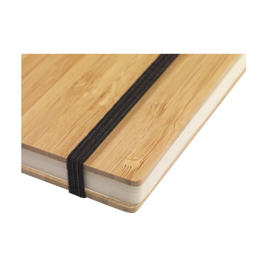 Logotrade promotional merchandise photo of: Bamboo Journal Naked Spine Paper Notebook A5