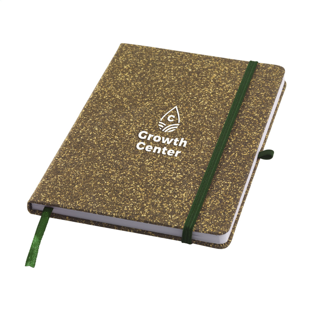 Logo trade promotional giveaway photo of: TeaGround Cork Paper Notebook A5