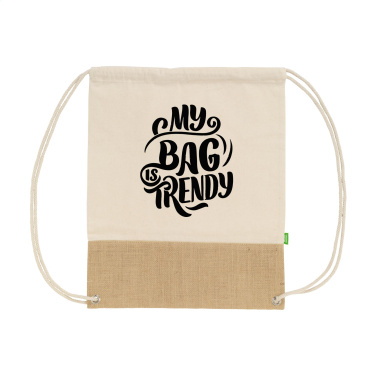 Logo trade promotional giveaway photo of: Combi Organic Backpack (160 g/m²)