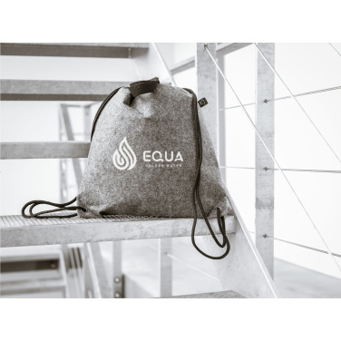 Logo trade promotional merchandise picture of: GRS RPET Felt PromoBag Plus backpack