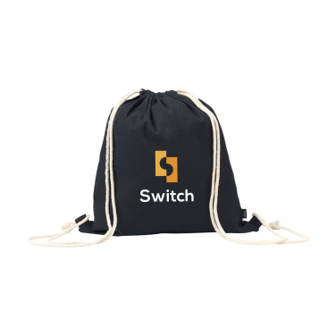 Logo trade promotional gifts picture of: PromoColour GRS Recycled Cotton Backpack (150 g/m²)