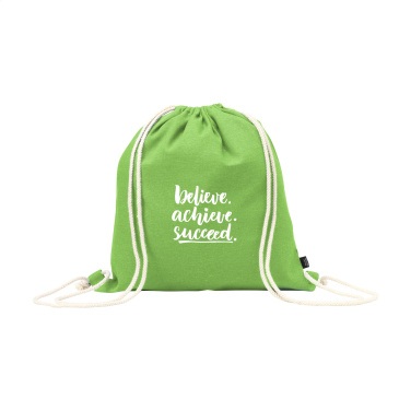 Logo trade corporate gifts image of: PromoColour GRS Recycled Cotton Backpack (150 g/m²)