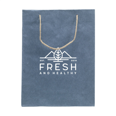 Logo trade advertising products picture of: Leaf It Bag recycled with jeans fibres (180 g/m²) L