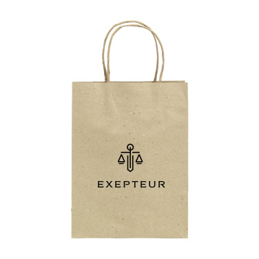 Logotrade advertising product image of: Leaf It Bag recycled grass paper (120 g/m²) M
