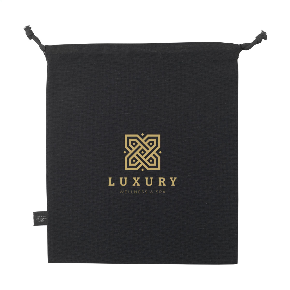 Logo trade advertising products image of: Gift Pouch GRS Recycled Cotton (150 g/m²) M