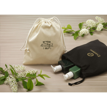 Logo trade advertising products picture of: Gift Pouch GRS Recycled Cotton (150 g/m²) M