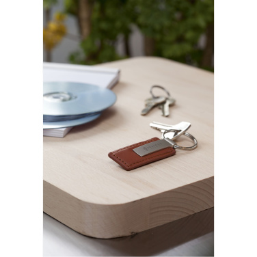 Logotrade promotional item image of: LeatherKey keyring