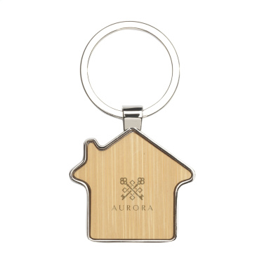 Logotrade promotional items photo of: Casa bamboo keyring