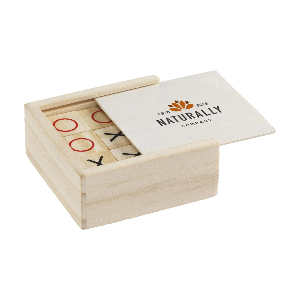 Logo trade corporate gifts picture of: Tic Tac Toe Game Bamboo