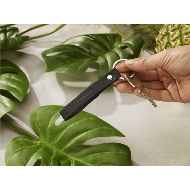 Logo trade promotional merchandise image of: Vegan Pineapple Leather Keyring