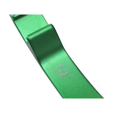 Logo trade advertising products picture of: Alu Opener GRS Recycled keyring