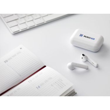 Logo trade promotional gifts picture of: Sensi TWS Wireless Earbuds in Charging Case