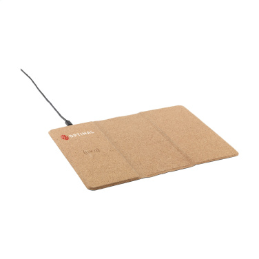 Logo trade promotional gift photo of: Cork Wireless Charging Mousepad