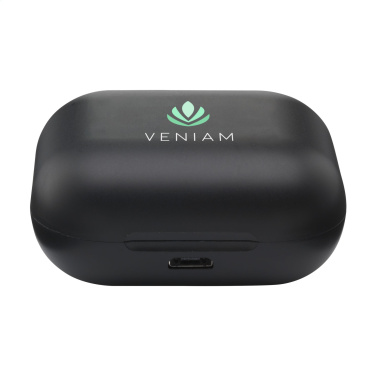 Logo trade promotional gift photo of: Aron TWS Wireless Earbuds in Charging Case