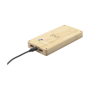 Logo trade promotional product photo of: Solar Powerbank 8000+ Wireless Charger