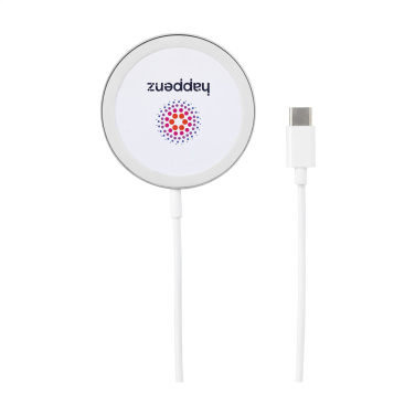 Logo trade promotional gifts image of: Force MagSafe 10W Recycled Wireless Charger