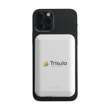 Logo trade promotional products picture of: Force Magnetic RCS Recycled Wireless Powerbank 5000