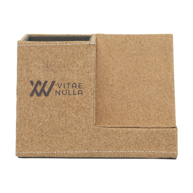 Logo trade advertising products image of: Ecork Pen Holder Wireless Charger