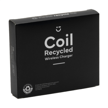 Logo trade promotional product photo of: Coil RCS Recycled Wireless Charger