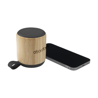 Logotrade promotional merchandise image of: Timor Bamboo Wireless Speaker