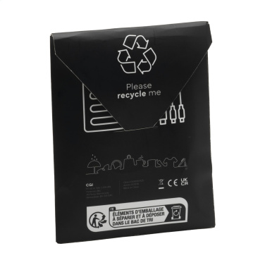 Logo trade promotional products image of: Charging Cable RCS Recycled ABS-TPE